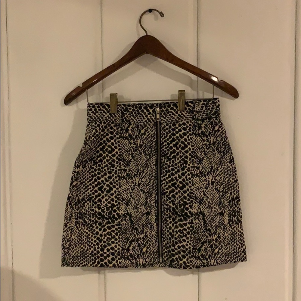 Animal print skirt